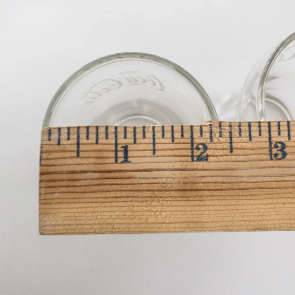 Coca-Cola Drinking Glasses Unisex OS Clear Bell Shape Logo Glass Set of‎ 6